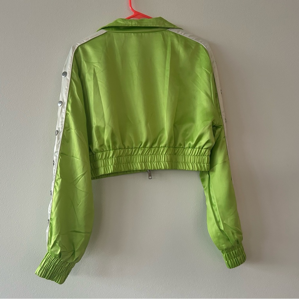 Nasty Gal Green Cropped Jacket - Picture 5 of 6